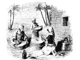 Women grinding at a mill